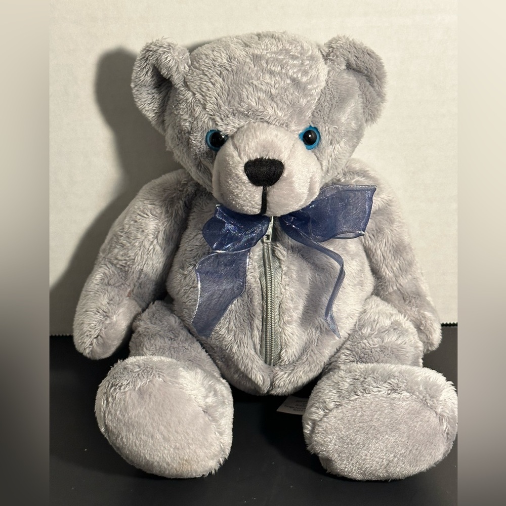 Holiday Vintage Bear Zipper Jewelry Pouch